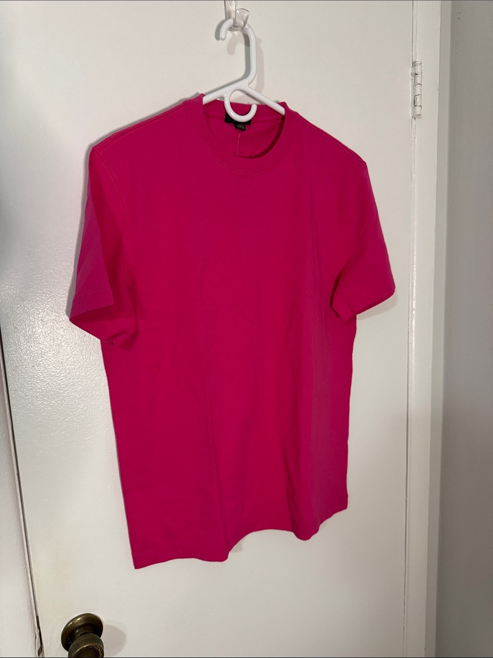 J. Crew Men's Medium Bright Pink Crewneck Tee NWT